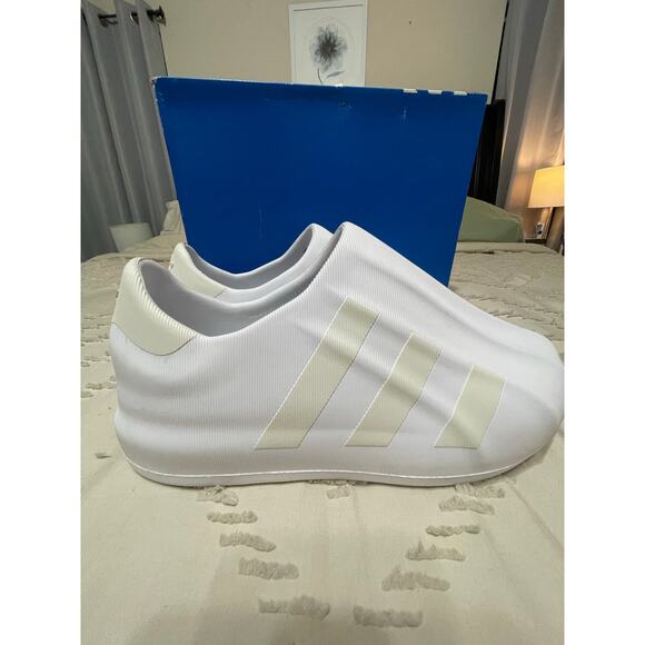 ADIDAS ADIFOM SUPERSTAR WHITE SIZE 9 HQ4651 **PREOWNED LIKE NEW** - Picture 1 of 9